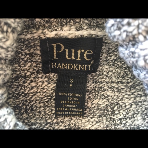 New Pure Handknit - Gray And White Oversized - Picture 3 of 3
